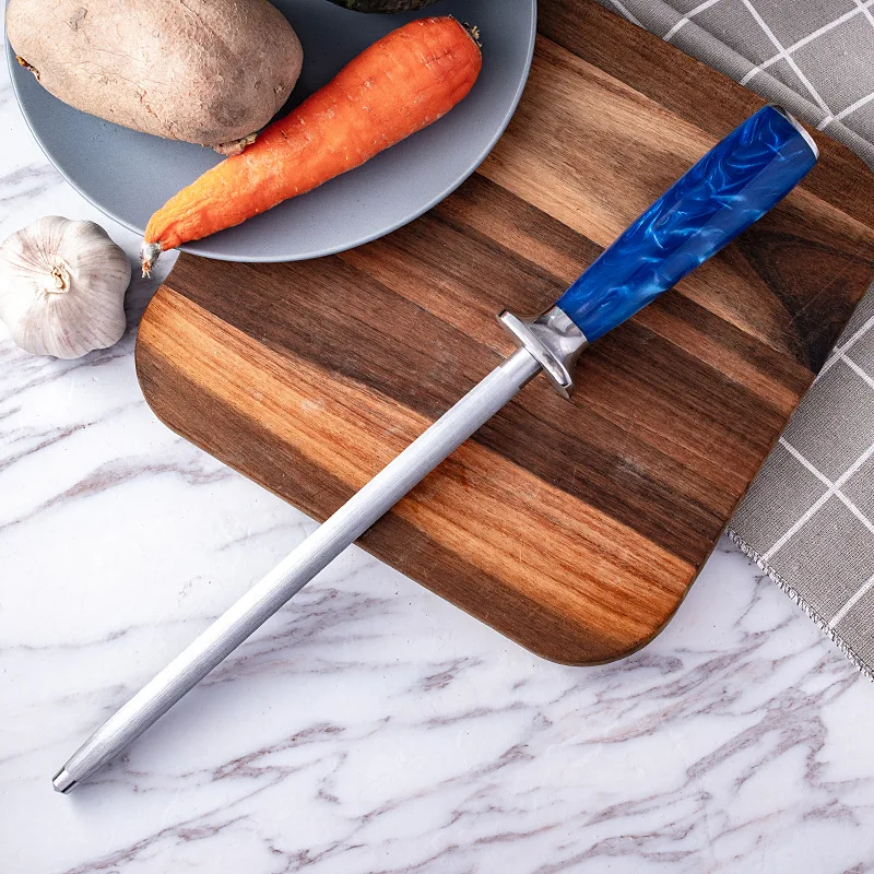 Carbon Steel Knife Sharpeners Rod Durable Knife Grinder With Resin/Wood Handle Professional Sharpening Blade Rod Kitchen Tools
Carbon Steel Knife Sharpeners Rod Durable Knife Grinder With Resin/Wood Handle Professional Sharpening Blade Rod Kitchen Tools