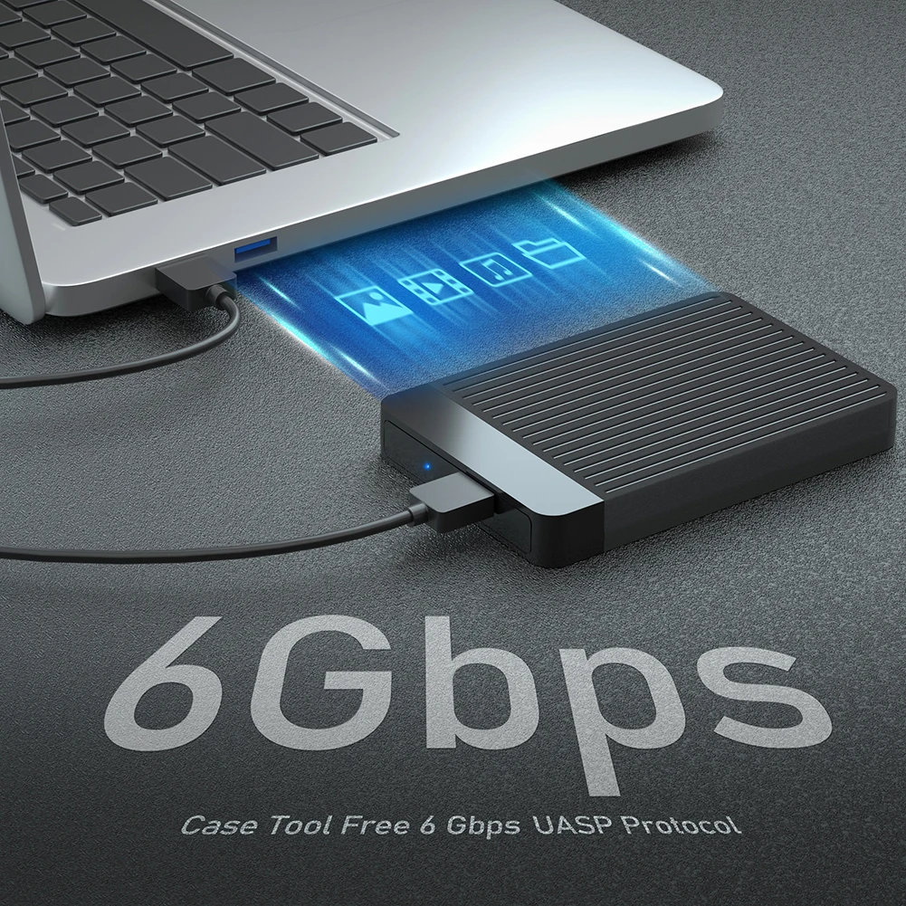 2.5 SATA to USB 3.0 Adapter LED Indicator External HDD Enclosure for SSD Disk HDD Box Type C 3.0 Case Plug and Play
2.5 SATA to USB 3.0 Adapter LED Indicator External HDD Enclosure for SSD Disk HDD Box Type C 3.0 Case Plug and Play