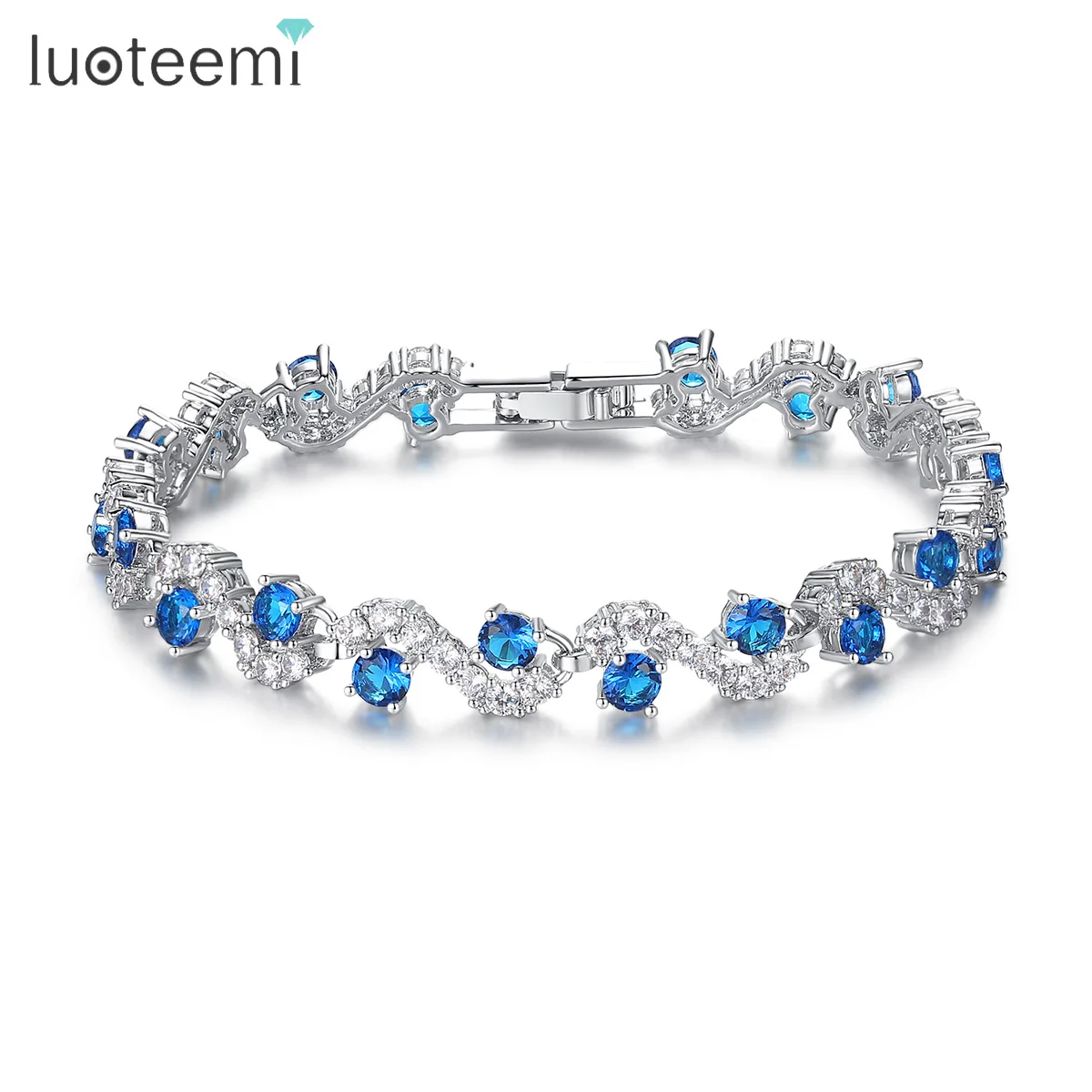LUOTEEMI Sapphire Charm Tennis Bracelets For Women High Quality Cubic Zirconia Bangles Friendship Gifts DropShipping Wholesale
LUOTEEMI Sapphire Charm Tennis Bracelets For Women High Quality Cubic Zirconia Bangles Friendship Gifts DropShipping Wholesale