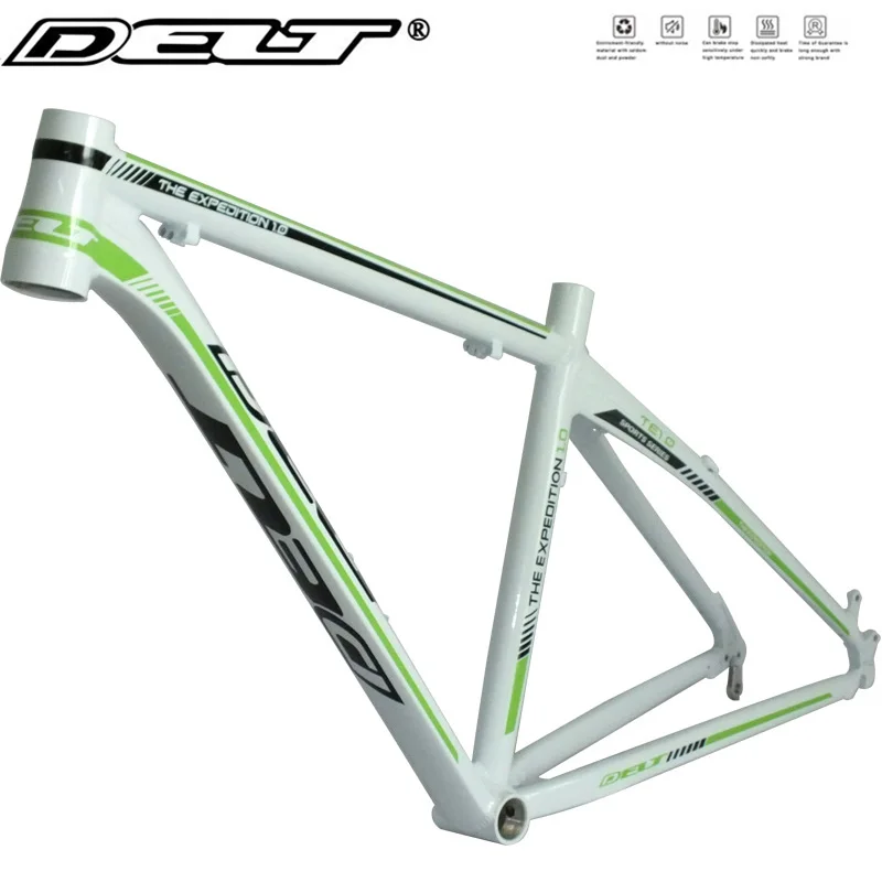 MTB Mountain Bike Bicycle Frame 26 x 17 inch AL6069 For Headset 44/55MM Glossy White / Green Accessories
MTB Mountain Bike Bicycle Frame 26 x 17 inch AL6069 For Headset 44/55MM Glossy White / Green Accessories