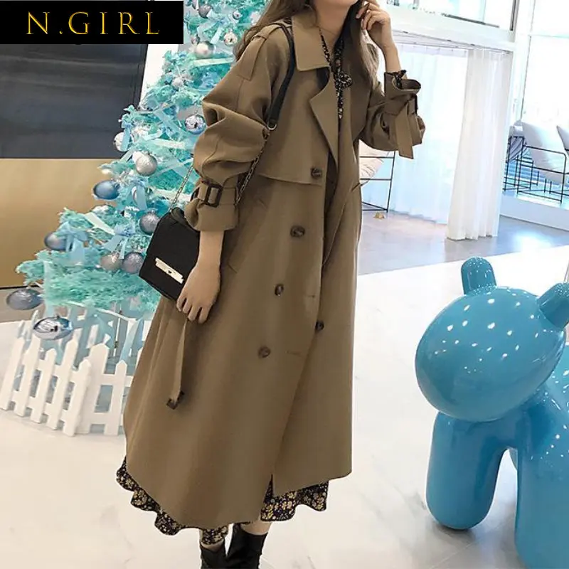 N GIRLS Trench Womens Autumn All-match Tender Cozy Simple Ladies Turn-down Collar Vintage Trendy Daily Casual Chic Design Teens
N GIRLS Trench Womens Autumn All-match Tender Cozy Simple Ladies Turn-down Collar Vintage Trendy Daily Casual Chic Design Teens