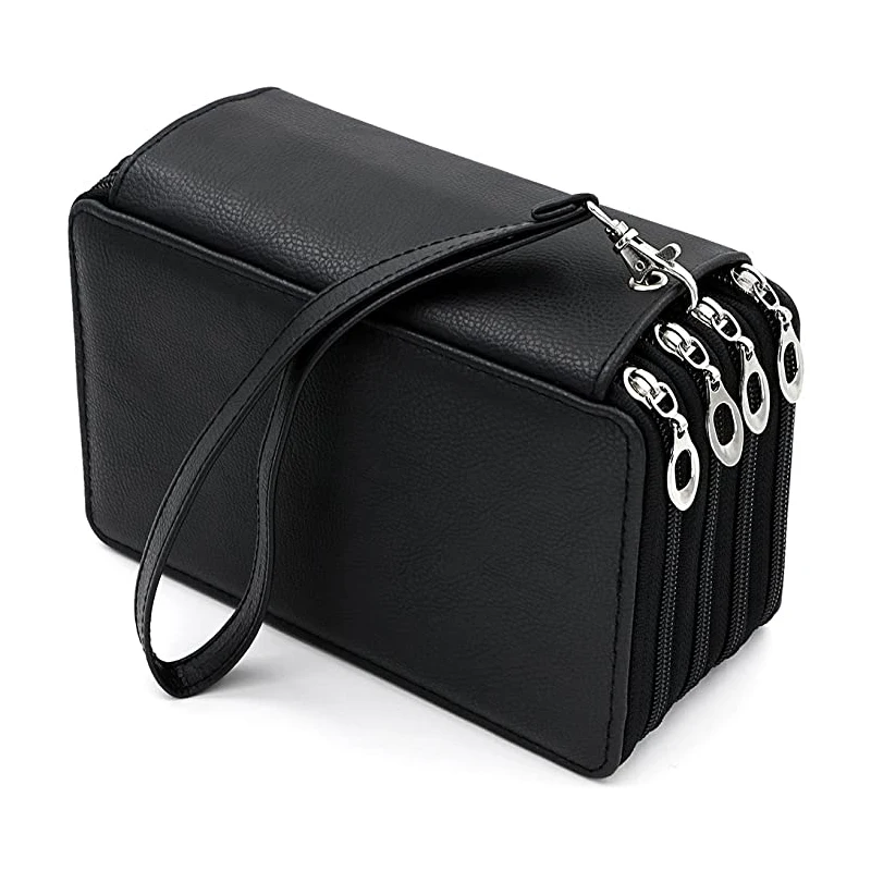 PU Leather Colored Pencil Case with Compartments-72 Slots Handy Pencil Bags Large for Watercolor Pencils, Gel Pens and Pencils
PU Leather Colored Pencil Case with Compartments-72 Slots Handy Pencil Bags Large for Watercolor Pencils, Gel Pens and Pencils