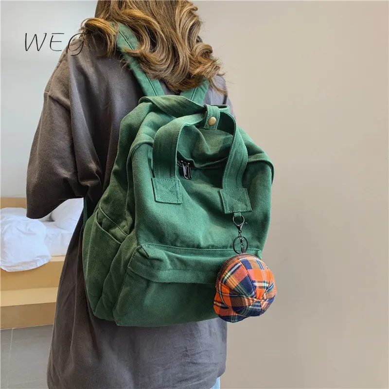 Canvas Backpack Female Ins Trend Harajuku Retro School Bag High School Backpack Female Wild Campus Lightweight
Canvas Backpack Female Ins Trend Harajuku Retro School Bag High School Backpack Female Wild Campus Lightweight