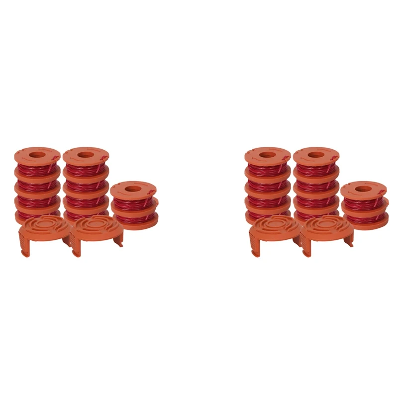 24 Pack Replacement Spool String Trimmer Line 20 Pack Spool And 4 Cap Lawn Mower Accessories For WORX
24 Pack Replacement Spool String Trimmer Line 20 Pack Spool And 4 Cap Lawn Mower Accessories For WORX