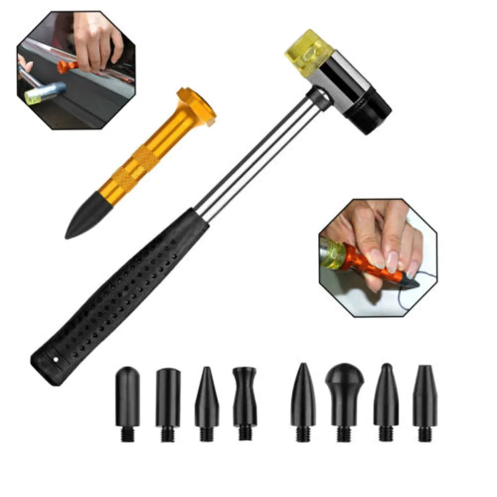 100% Brand New Dent Repair Kit Tool 10pcs Aluminum Tap Down Car Tools Dent Removal Tool For The Dent Of Flat Metal
100% Brand New Dent Repair Kit Tool 10pcs Aluminum Tap Down Car Tools Dent Removal Tool For The Dent Of Flat Metal