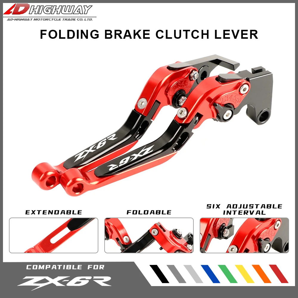 CNC Aluminum Brake Handle Bar Lever Extendable Folding Adjustable Brake Clutch Levers For KAWASAKI ZX6R ZX636R ZX6RR 2000-2004
CNC Aluminum Brake Handle Bar Lever Extendable Folding Adjustable Brake Clutch Levers For KAWASAKI ZX6R ZX636R ZX6RR 2000-2004
