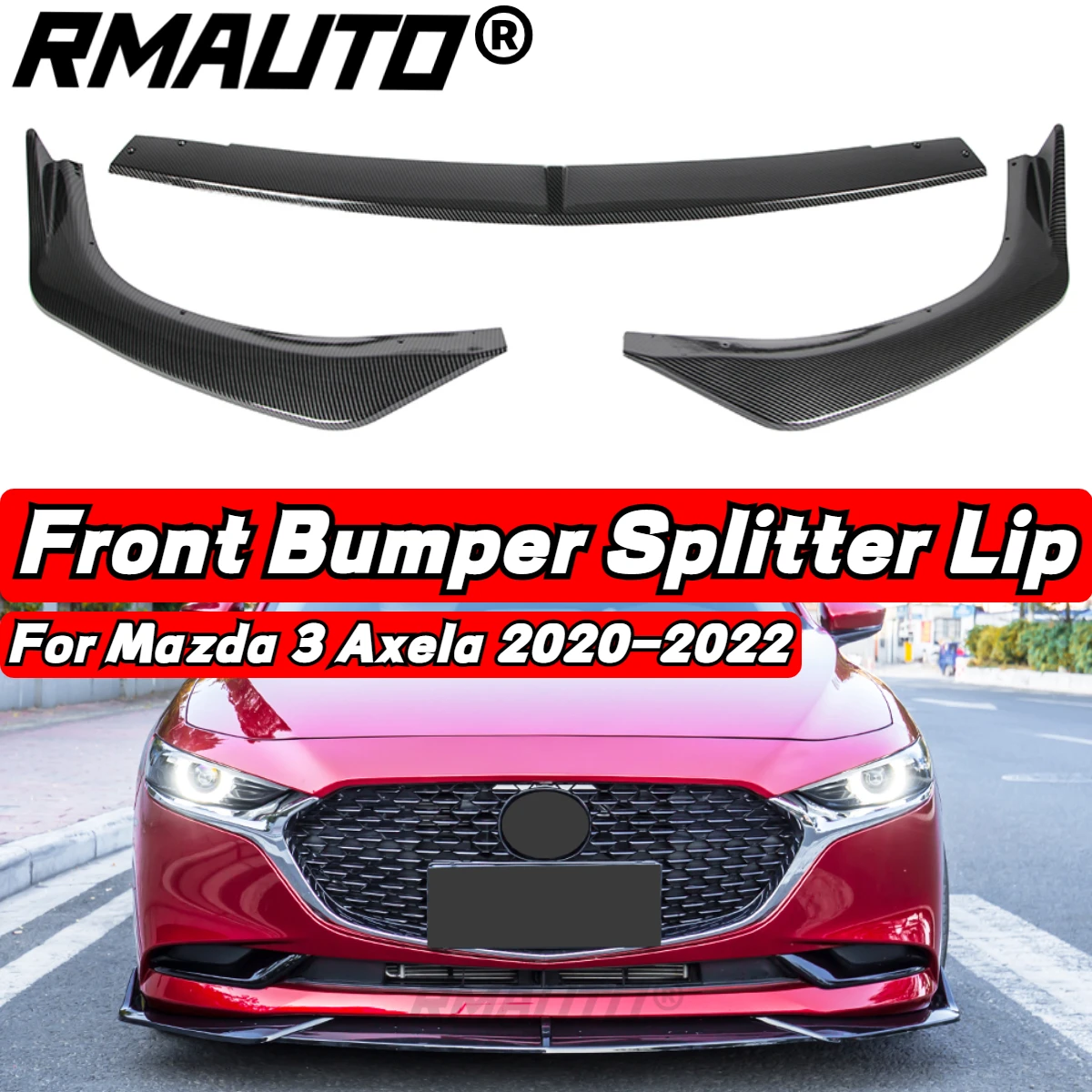 For Mazda 3 Axela 2020 Front Bumper Lip Spoiler Splitter Diffuser Guard Trim Body Kit For Mazda 3 Axela 2020-2022 Accessories
For Mazda 3 Axela 2020 Front Bumper Lip Spoiler Splitter Diffuser Guard Trim Body Kit For Mazda 3 Axela 2020-2022 Accessories