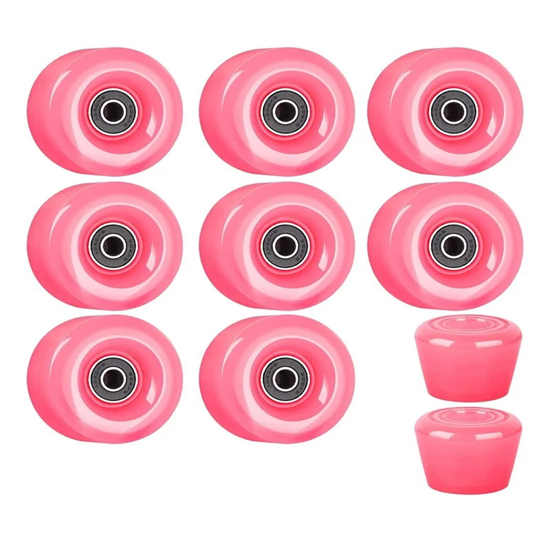 Roller Skate Wheels 32 X 58Mm 82A Hardness Pulley,Roller Skate Wheels Bearings for Roller Skates Parts,Pink
Roller Skate Wheels 32 X 58Mm 82A Hardness Pulley,Roller Skate Wheels Bearings for Roller Skates Parts,Pink