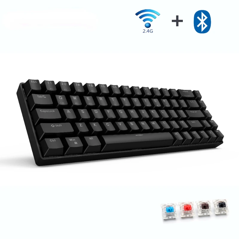 Metoo 68Key Game mechanical keyboard Wireless Bluetooth/2.4Ghz Blue red brown switch for Mac Windows Android Free shipping
Metoo 68Key Game mechanical keyboard Wireless Bluetooth/2.4Ghz Blue red brown switch for Mac Windows Android Free shipping
