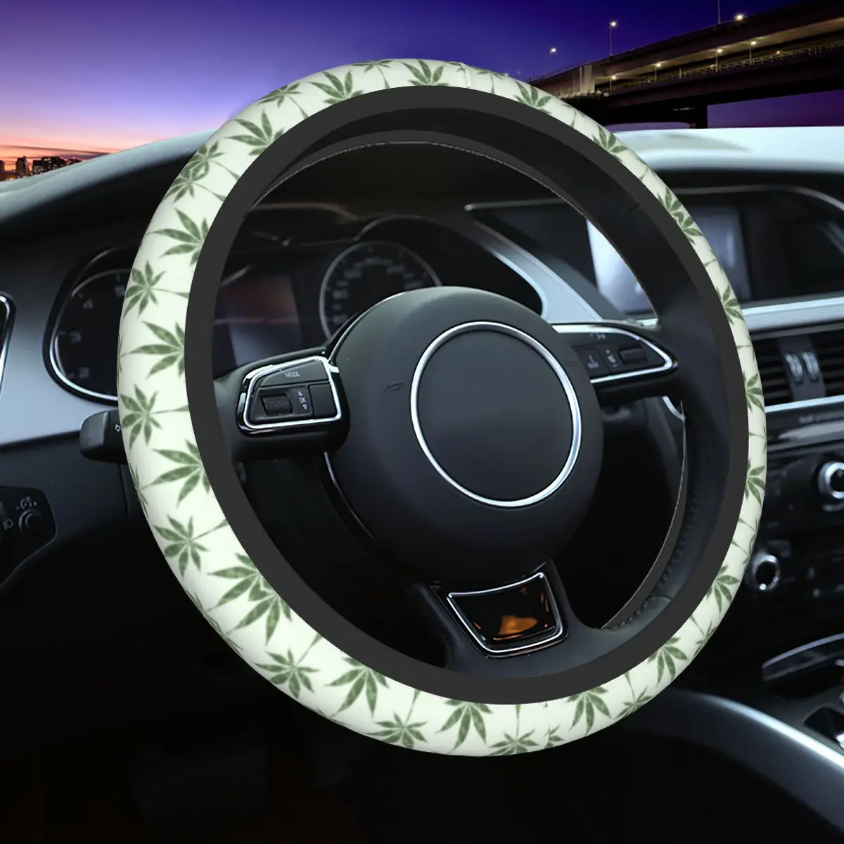 37-38 Car Steering Wheel Cover Hemp Leaf Camouflage Green Soft Plant Car-styling Suitable Car Accessories
37-38 Car Steering Wheel Cover Hemp Leaf Camouflage Green Soft Plant Car-styling Suitable Car Accessories