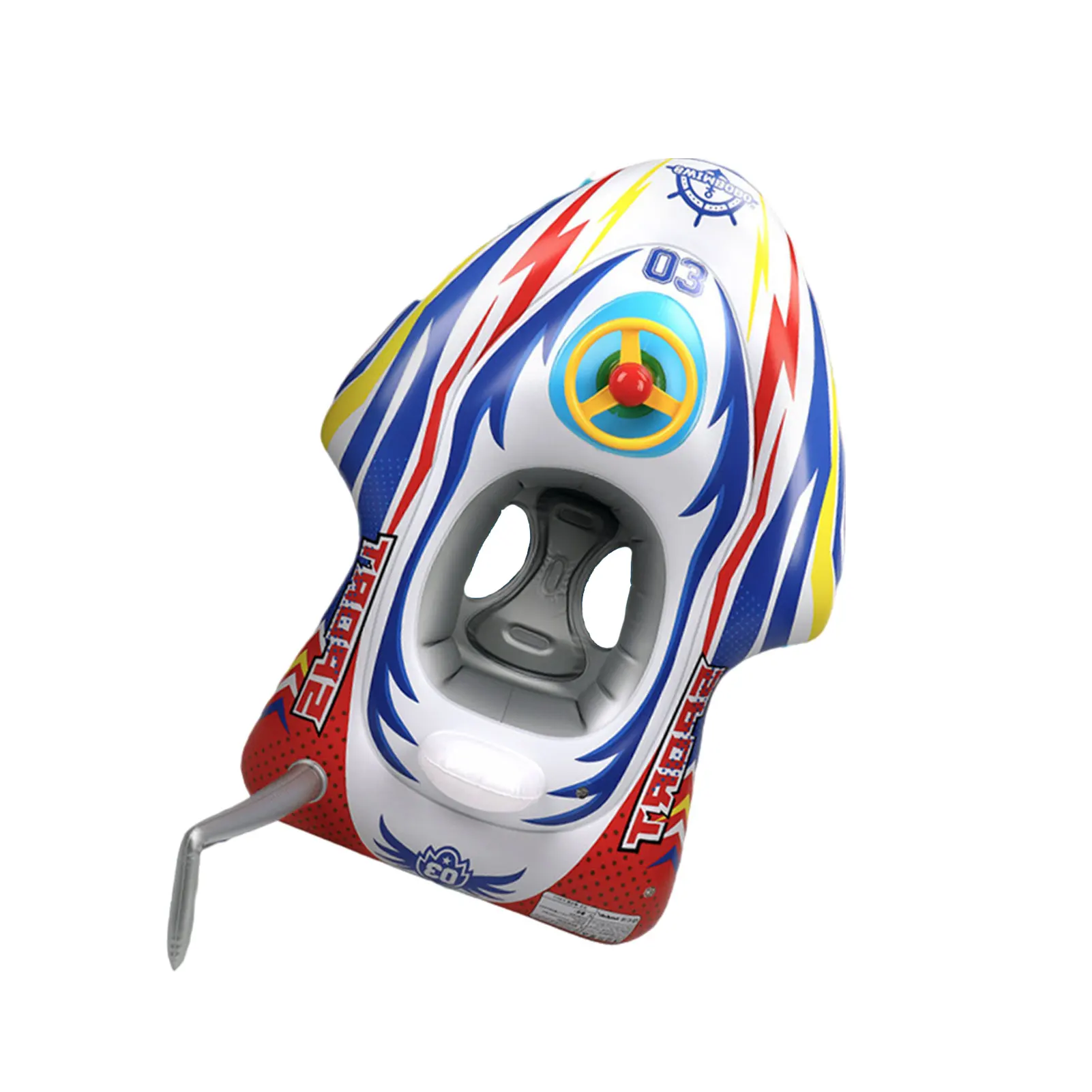 Boat Pool Floats For Kids Inflatable Speed Boat Pool Float Ride On Fun Beach Swimming Pool Toy Built-In Steering Wheel For Kids
Boat Pool Floats For Kids Inflatable Speed Boat Pool Float Ride On Fun Beach Swimming Pool Toy Built-In Steering Wheel For Kids