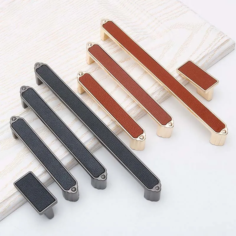 European Style Cabinet Wardrobe Cabinet Drawer Door Leather Leather Handle Kitchen Cabinet Handle Knobs for Dresser Cabinet Knob
European Style Cabinet Wardrobe Cabinet Drawer Door Leather Leather Handle Kitchen Cabinet Handle Knobs for Dresser Cabinet Knob