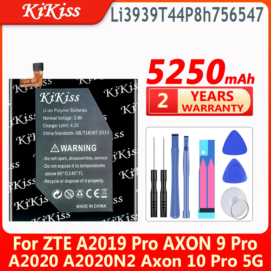 KiKiss 5250mAh Replacement Battery Li3939T44P8h756547 For ZTE A2019 Pro AXON 9 Pro A2020 A2020N2 Axon 10 Pro 5G
KiKiss 5250mAh Replacement Battery Li3939T44P8h756547 For ZTE A2019 Pro AXON 9 Pro A2020 A2020N2 Axon 10 Pro 5G