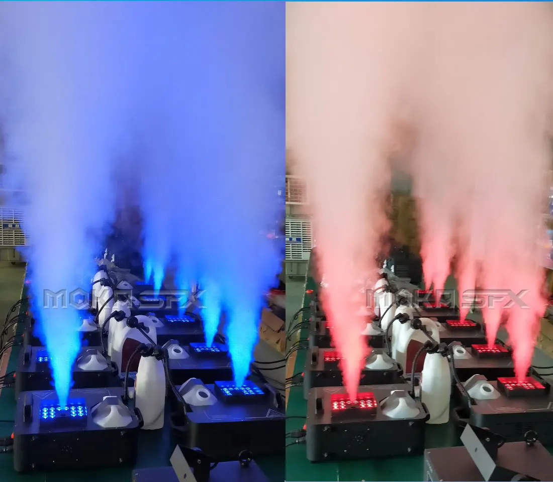 24х3 Вт RGB светодиодный прибор для распыления тумана вертикальный дымовой аппарат