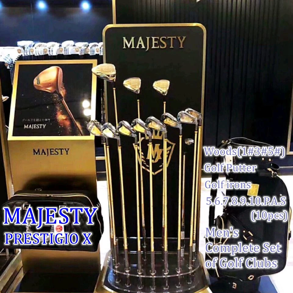 2023 Golf clubs Full set Majesty Prestigio X P10 Golf Club Complete Set incloud Golf iron + Golf driver + fairway wood + putter
2023 Golf clubs Full set Majesty Prestigio X P10 Golf Club Complete Set incloud Golf iron + Golf driver + fairway wood + putter