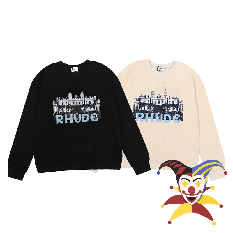 New Rhude Crewneck Men Women 1:1 Best Quality HD Castle Print Cotton Terry Crew Neck Sweatshirt
New Rhude Crewneck Men Women 1:1 Best Quality HD Castle Print Cotton Terry Crew Neck Sweatshirt