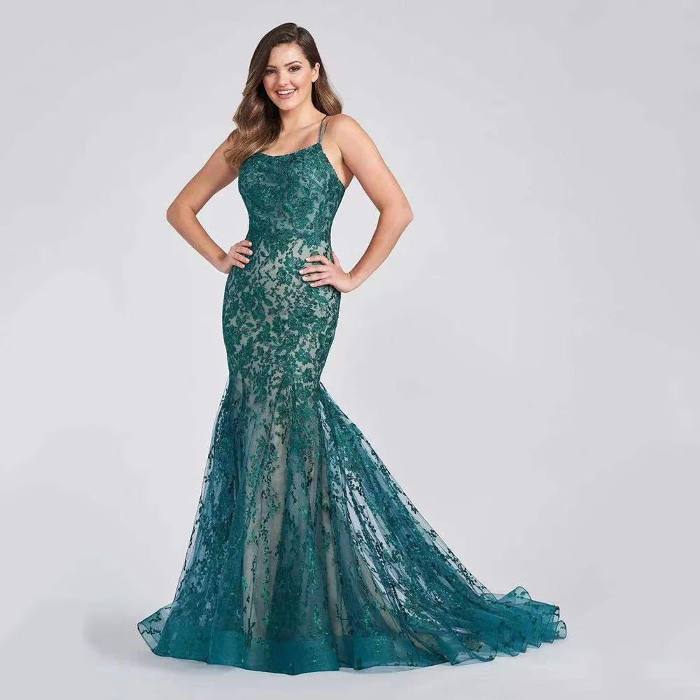 2023 Women's Clothing Summer New Fishtail Evening Dress Party Fashion Sexy Green Mesh Back V-neck Sling Birthday Dress
2023 Women's Clothing Summer New Fishtail Evening Dress Party Fashion Sexy Green Mesh Back V-neck Sling Birthday Dress