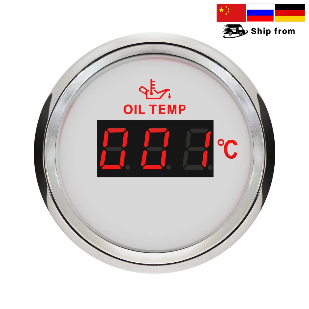 Newest Waterproof 52mm Universal Engine Oil Temp Gauge Temperature Meter 50-150 ℃ 9-32V Red Backlight for Car Boat Yacht Truk
Newest Waterproof 52mm Universal Engine Oil Temp Gauge Temperature Meter 50-150 ℃ 9-32V Red Backlight for Car Boat Yacht Truk