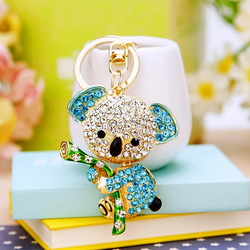 Fashion Diamond Koala Keychain Kylin Keyring Creative Personality Car Backpack Pendant Exquisite Gift DIY Jewelry Accessories 
Fashion Diamond Koala Keychain Kylin Keyring Creative Personality Car Backpack Pendant Exquisite Gift DIY Jewelry Accessories