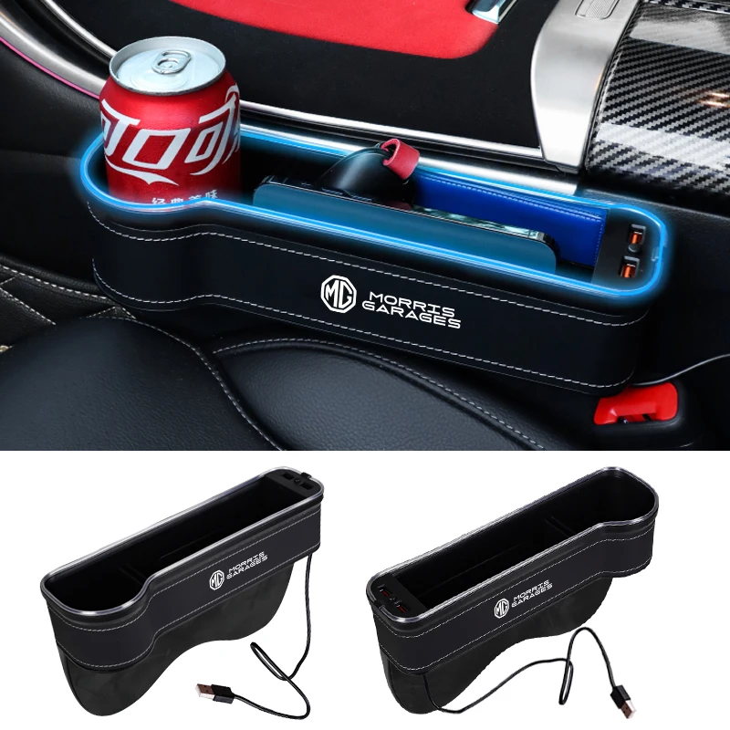 Multi-functional Car Seat Gaps Organizer Storage Box For MG ZS GS HS EZS MG5 With USB Charging With Ambient light Card Holder
Multi-functional Car Seat Gaps Organizer Storage Box For MG ZS GS HS EZS MG5 With USB Charging With Ambient light Card Holder