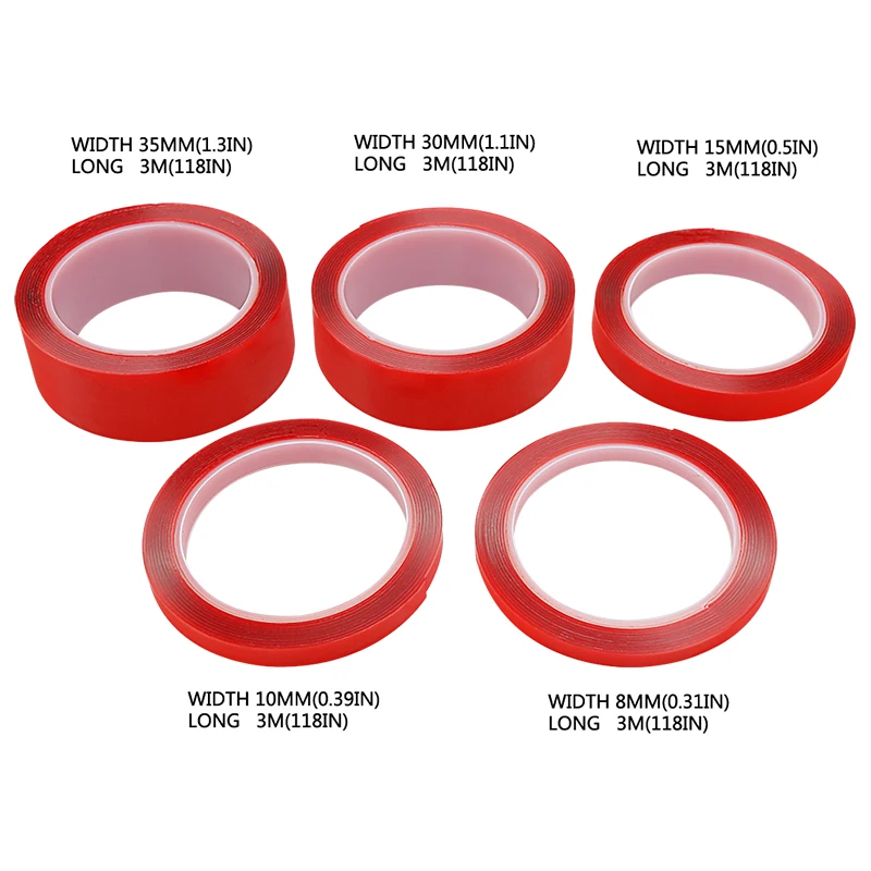 3M Double Sided Tape Nano Tape 8/10/15/30/35Mm Width Transparent Tape Washable Adhesive Nano Traceless Sticker Glue
3M Double Sided Tape Nano Tape 8/10/15/30/35Mm Width Transparent Tape Washable Adhesive Nano Traceless Sticker Glue