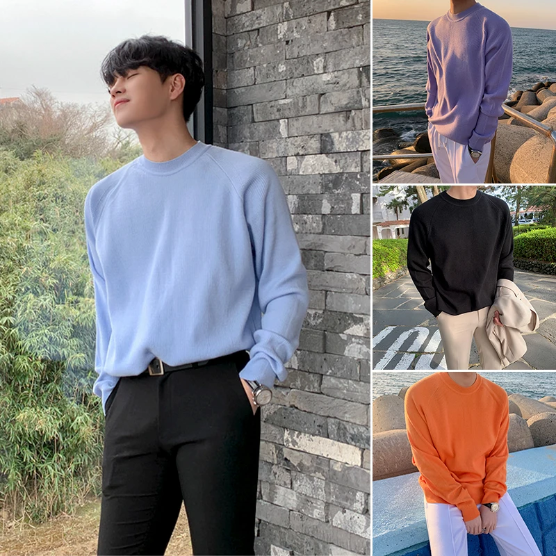2023 Autumn Winter Men's Fashion Round Neck Sweater Tops Men Korean Style Knitted Tops Male Long Sleeve Loose Pullovers E68
2023 Autumn Winter Men's Fashion Round Neck Sweater Tops Men Korean Style Knitted Tops Male Long Sleeve Loose Pullovers E68