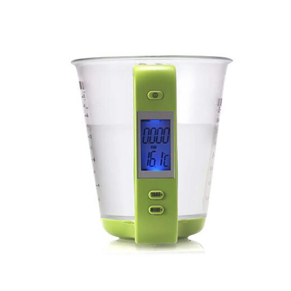 Multifunction Digital Measuring Cup Electronic LCD Display Kitchen Measuring Cup 1000g/1g Powder Cup (Light Green)
Multifunction Digital Measuring Cup Electronic LCD Display Kitchen Measuring Cup 1000g/1g Powder Cup (Light Green)