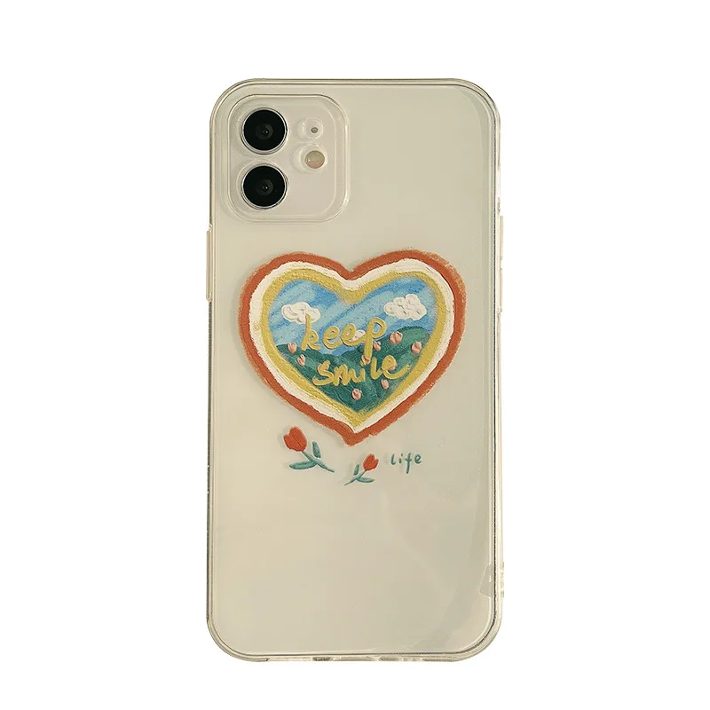 Painting Heart Phone Case for iPhone 13 12 11 Pro Max Mini X Xs Max 7 8 Plus SE 2020 Korean All-Inclusive Silicone Soft Shell
Painting Heart Phone Case for iPhone 13 12 11 Pro Max Mini X Xs Max 7 8 Plus SE 2020 Korean All-Inclusive Silicone Soft Shell