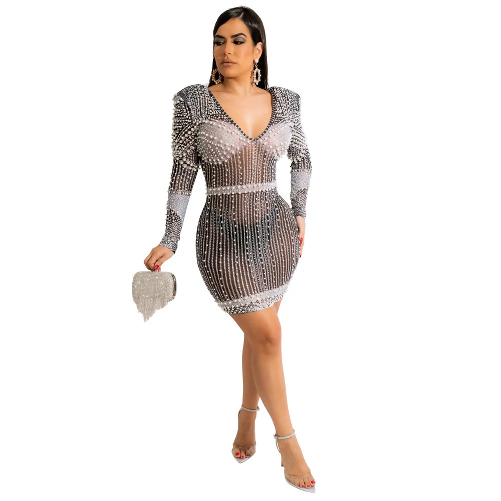 Znaiml 2022 Diamond Dress Party Club Wear Dresses Spring New Fashion Womens Clothing V Neck Tight Vestidos Sexy Long Sleeve
Znaiml 2022 Diamond Dress Party Club Wear Dresses Spring New Fashion Womens Clothing V Neck Tight Vestidos Sexy Long Sleeve