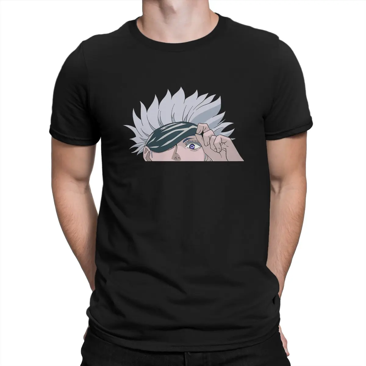 Funny Satoru Peeking T-Shirts Men Crewneck 100% Cotton T Shirt Jujutsu Kaisen Anime Short Sleeve Tees 4XL 5XL Clothes
Funny Satoru Peeking T-Shirts Men Crewneck 100% Cotton T Shirt Jujutsu Kaisen Anime Short Sleeve Tees 4XL 5XL Clothes