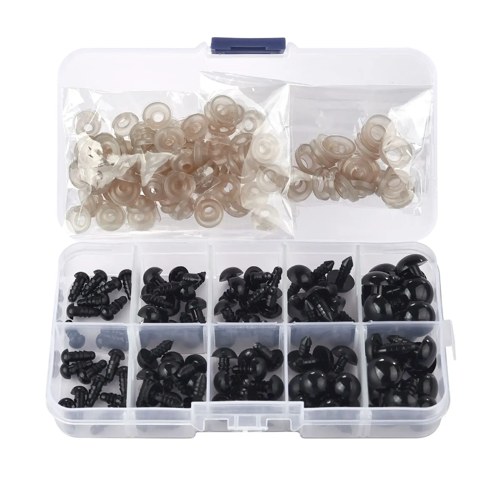100pcs Eyeball Doll Accessories Black Plastic Plush Safety Eyes Amigurumi For Toys 6mm 8mm 12mm DIY Funny Toy Eyes Animal
100pcs Eyeball Doll Accessories Black Plastic Plush Safety Eyes Amigurumi For Toys 6mm 8mm 12mm DIY Funny Toy Eyes Animal