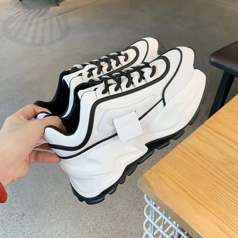 WHNB 2022 NEW Women Shoes New Chunky Sneakers Women Casual Dad Shoes Lace-Up White Vulcanize Shoes Platform Sneakers Basket
WHNB 2022 NEW Women Shoes New Chunky Sneakers Women Casual Dad Shoes Lace-Up White Vulcanize Shoes Platform Sneakers Basket