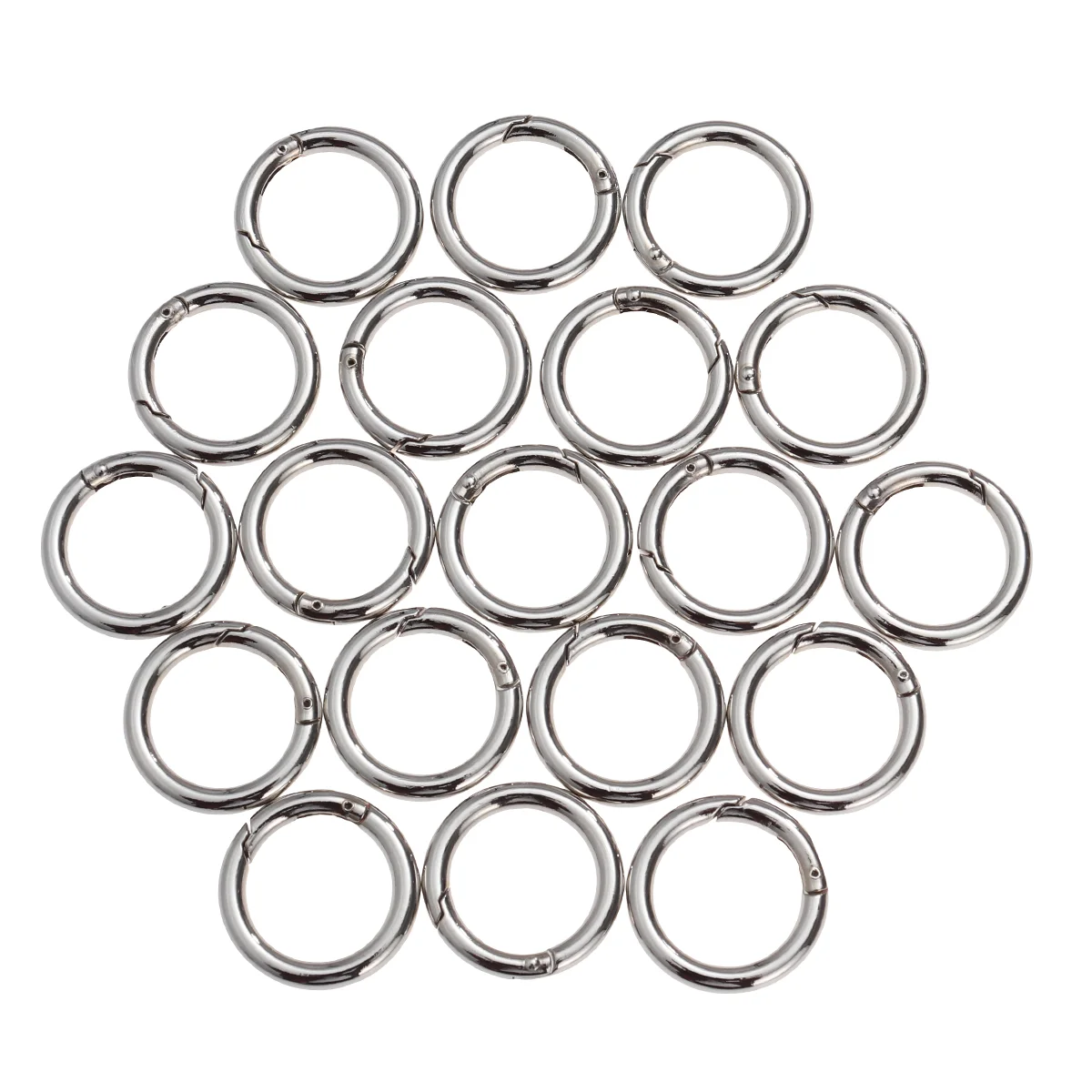 20 Zinc Alloy Key Chain Ring Key Ring Loop Key Holders Round Carabiners Rings Ring for Handbag Key Ring
20 Zinc Alloy Key Chain Ring Key Ring Loop Key Holders Round Carabiners Rings Ring for Handbag Key Ring