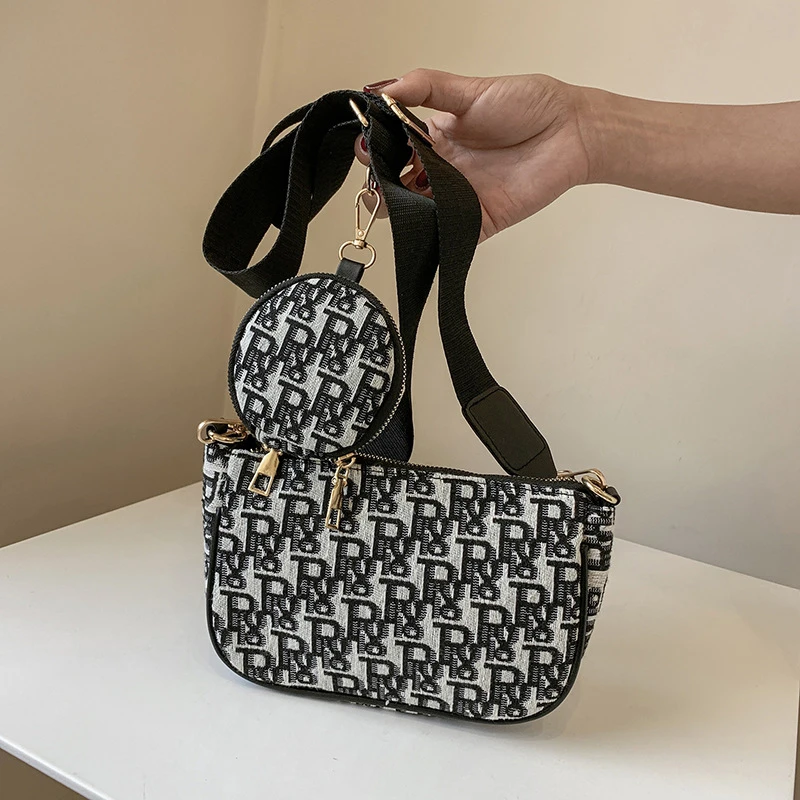 Fashion Women's Shoulder Bags 2Pcs Set Women Letter Crossbody Bag Female Shopper Woman Handbag Waist Small Wallet Handbags
Fashion Women's Shoulder Bags 2Pcs Set Women Letter Crossbody Bag Female Shopper Woman Handbag Waist Small Wallet Handbags