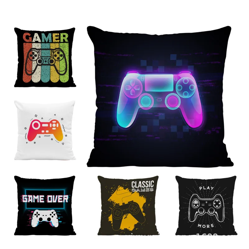 Party Video Game Cushion Cover Happy Birthday Party Decoration Colorful Cartoon Keyboard Home Ornaments Kids Toy GAME ON Party
Party Video Game Cushion Cover Happy Birthday Party Decoration Colorful Cartoon Keyboard Home Ornaments Kids Toy GAME ON Party