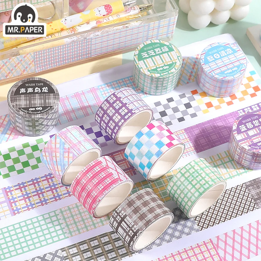 Mr.paper 6 Style Candy-flavored Early Summer Series Washi Tape Simple Square Scrapbook Hand Account DIY Decorative Tape
Mr.paper 6 Style Candy-flavored Early Summer Series Washi Tape Simple Square Scrapbook Hand Account DIY Decorative Tape