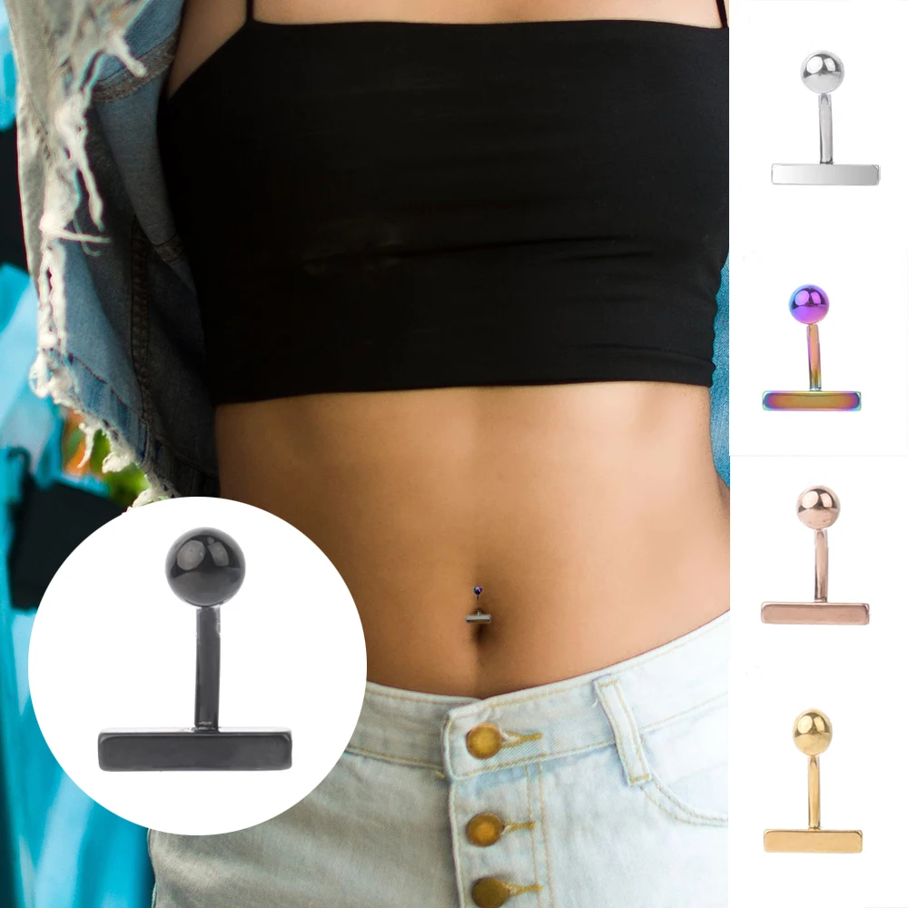 1.6mm Stainless Steel Navel Nail European And American Punk Simple T-type Delicate Navel Nail Button Piercing Jewelry For Women
1.6mm Stainless Steel Navel Nail European And American Punk Simple T-type Delicate Navel Nail Button Piercing Jewelry For Women