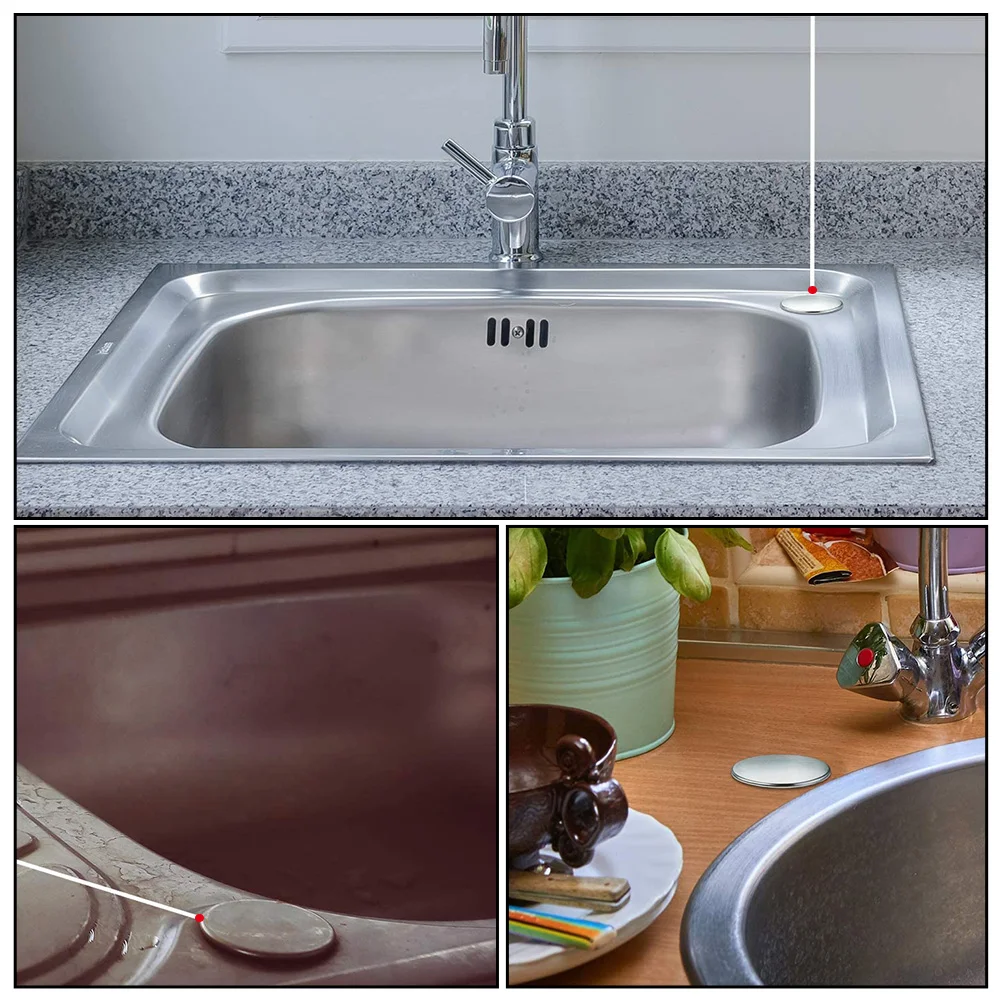 Sink Hole Cover Kitchenplug Caps Covers Holes Tap Stainless Steel Decorative Accessories Black Sealing Stopper Plate Plugs
Sink Hole Cover Kitchenplug Caps Covers Holes Tap Stainless Steel Decorative Accessories Black Sealing Stopper Plate Plugs