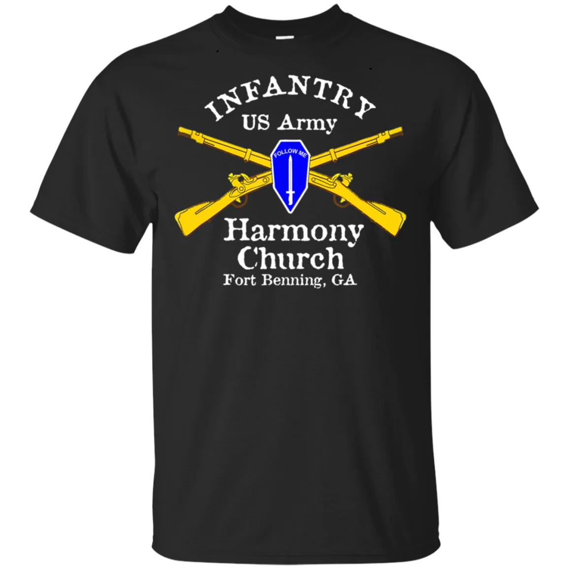 

Harmony Church Fort Benning,GA. US Army Infantry Military T Shirt. Short Sleeve 100% Cotton Casual T-shirts Loose Top Size S-3XL