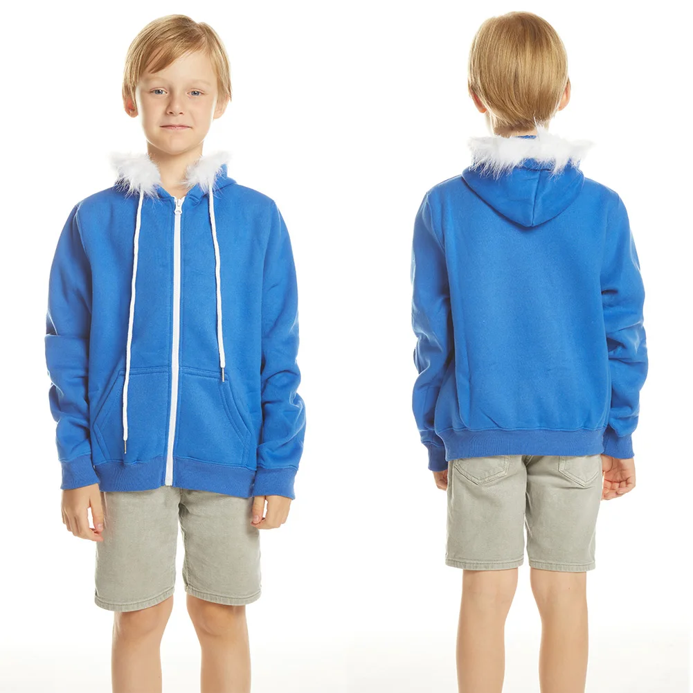 KIDS CHILDREN Sans Blue Jacket Pullover Hoodie Zipper Sweatshirts Halloween Undertale Cosplay Plush Costume Outwear Tops
KIDS CHILDREN Sans Blue Jacket Pullover Hoodie Zipper Sweatshirts Halloween Undertale Cosplay Plush Costume Outwear Tops