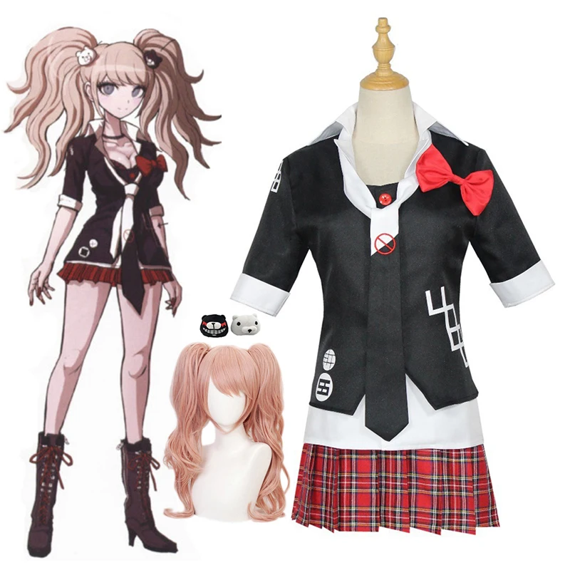 Danganronpa Enoshima Junko Cosplay Costume Wig Halloween Carnival Adult Anime Funny Costume Student Uniform Including Tie
Danganronpa Enoshima Junko Cosplay Costume Wig Halloween Carnival Adult Anime Funny Costume Student Uniform Including Tie
