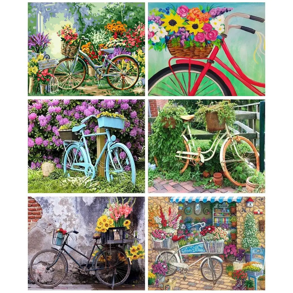 CHENISTORY Oil Acrylic Paint By Numbers DIY Canvas Painting Flowers Bikes Painting Numbers Handicraft Art Home Decoration
CHENISTORY Oil Acrylic Paint By Numbers DIY Canvas Painting Flowers Bikes Painting Numbers Handicraft Art Home Decoration