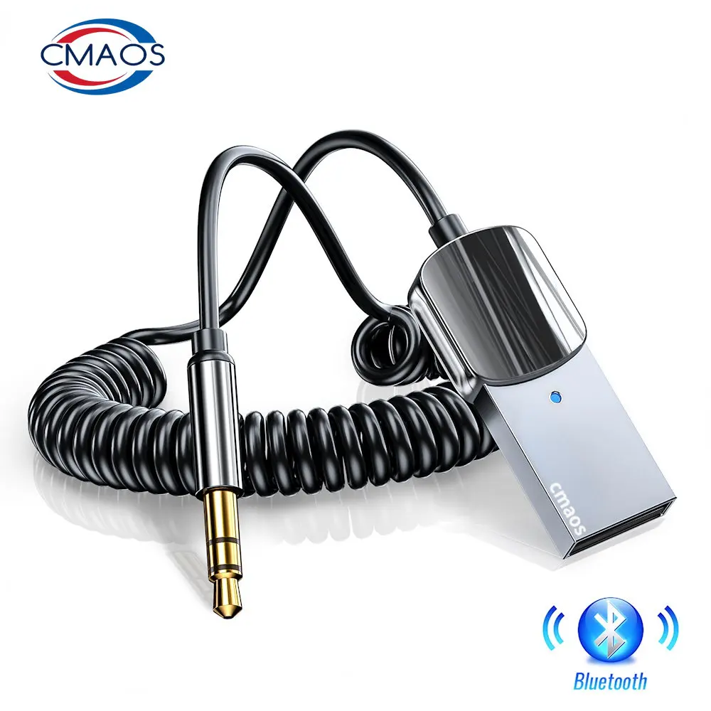 CMAOS Bluetooth Aux Adapter Dongle USB To 3.5mm Jack Car Audio Aux Bluetooth 5.0 Handsfree Kit For Car Receiver BT transmitter
CMAOS Bluetooth Aux Adapter Dongle USB To 3.5mm Jack Car Audio Aux Bluetooth 5.0 Handsfree Kit For Car Receiver BT transmitter