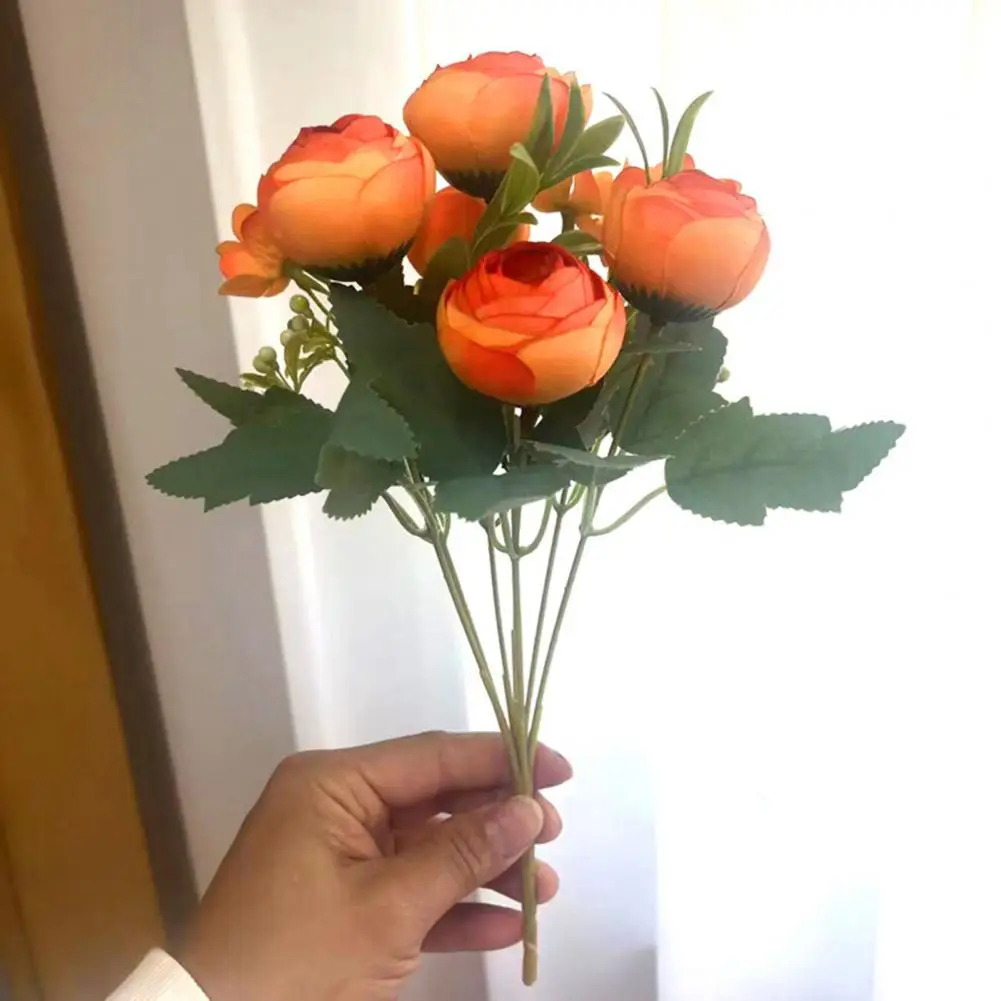 

Искусственная Роза, реалистичный яркий цвет, простой в уходе, свадебные букеты «сделай сам», искусственные растения, украшение