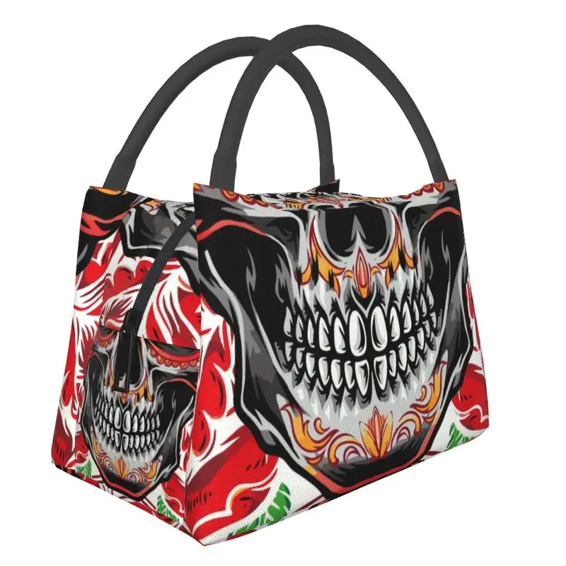Custom Sugar Skull Lunch Bag Men Women Cooler Thermal Insulated Lunch Box for Office Travel
Custom Sugar Skull Lunch Bag Men Women Cooler Thermal Insulated Lunch Box for Office Travel