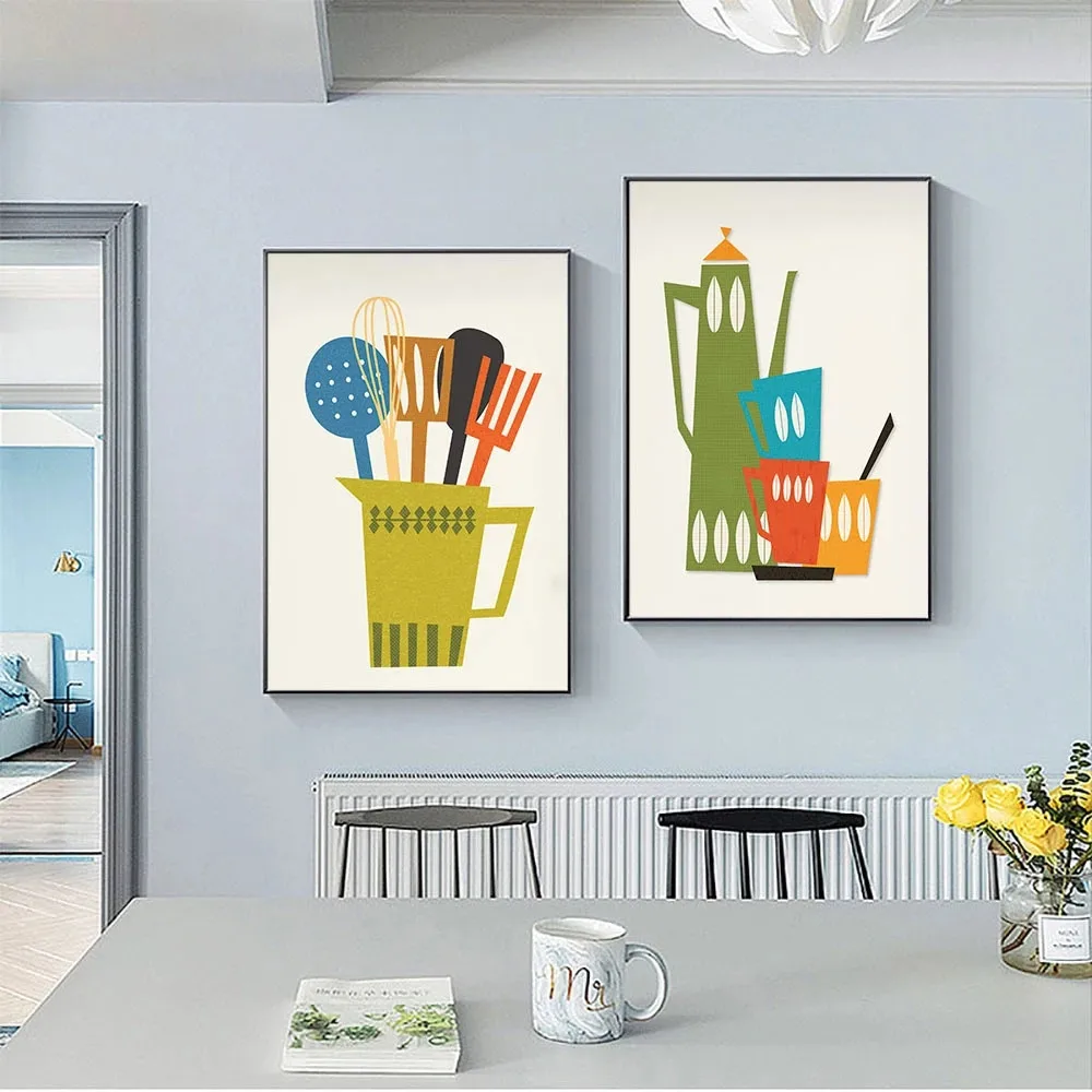Mid Century Retro Poster Cookware Retro Wall Art Print Modern Picture Kitchen Home Decor
Mid Century Retro Poster Cookware Retro Wall Art Print Modern Picture Kitchen Home Decor