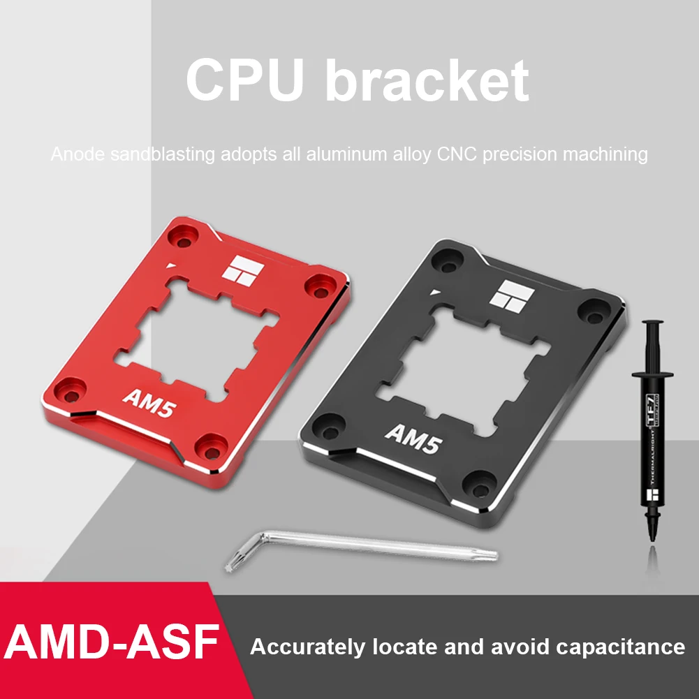 Thermalright AMD-ASF, корректор изгиба процессора, ЧПУ, алюминиевый сплав, стационарная задняя панель процессора со стандартом AMD RYZEN 7000 
Thermalright AMD-ASF, корректор изгиба процессора, ЧПУ, алюминиевый сплав, стационарная задняя панель процессора со стандартом AMD RYZEN 7000