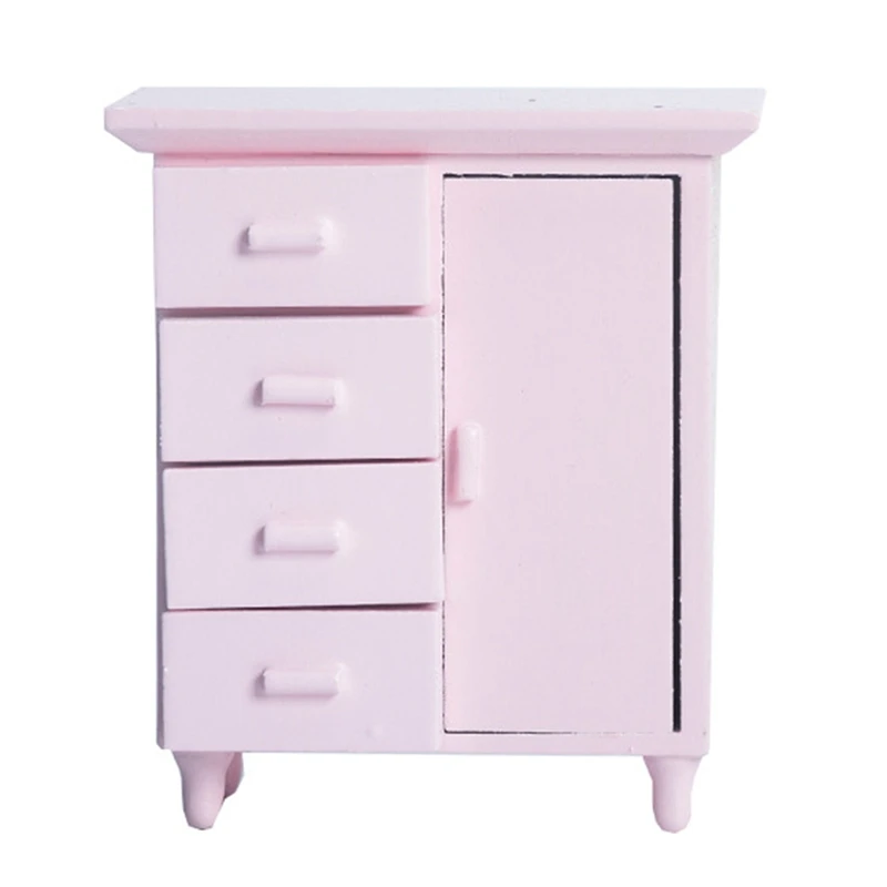 1/12 Dollhouse Miniature White 1 Door 4 Compartment Cabinet Toy Dollhouse Handcrafted Furniture Decor Mini Cabinet Pink
1/12 Dollhouse Miniature White 1 Door 4 Compartment Cabinet Toy Dollhouse Handcrafted Furniture Decor Mini Cabinet Pink