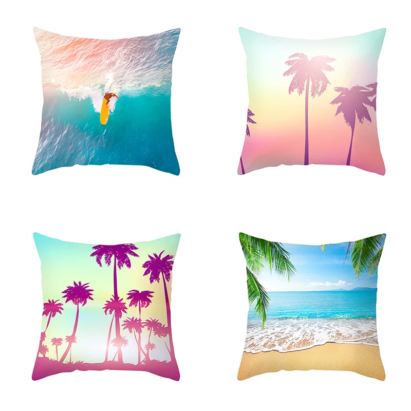 45x45cm Blue Pillowcase Summer Beach Vacation Style Printed Cushion Cover Sofa Office Seat Car Cushion Cover Home Decor
45x45cm Blue Pillowcase Summer Beach Vacation Style Printed Cushion Cover Sofa Office Seat Car Cushion Cover Home Decor