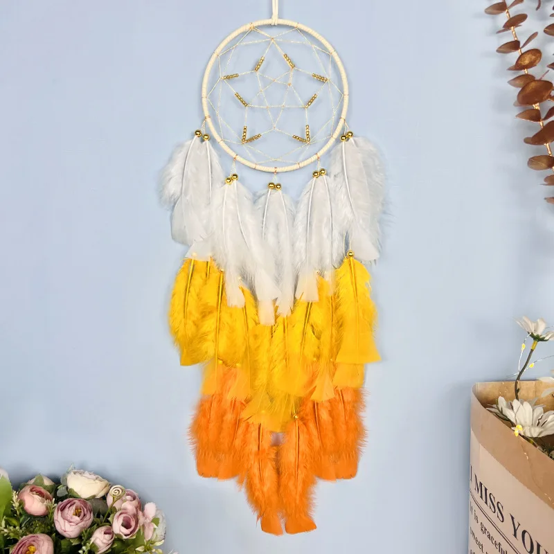 70cm Feather Wind chimes Wall Hanging Dream Catcher Craft Wedding Home Decor 
70cm Feather Wind chimes Wall Hanging Dream Catcher Craft Wedding Home Decor